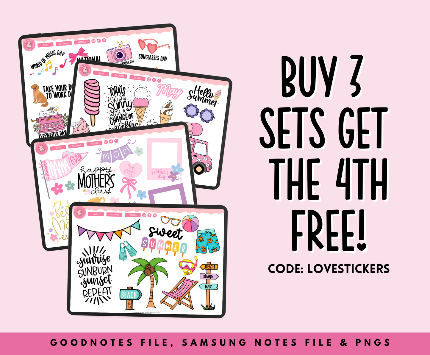 July Holiday Stickers