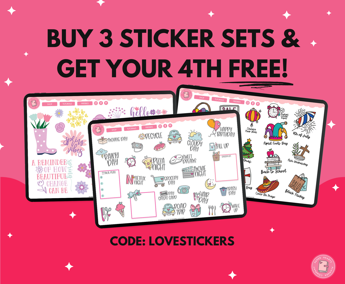 June Stickers 2023 Strawberry Patch
