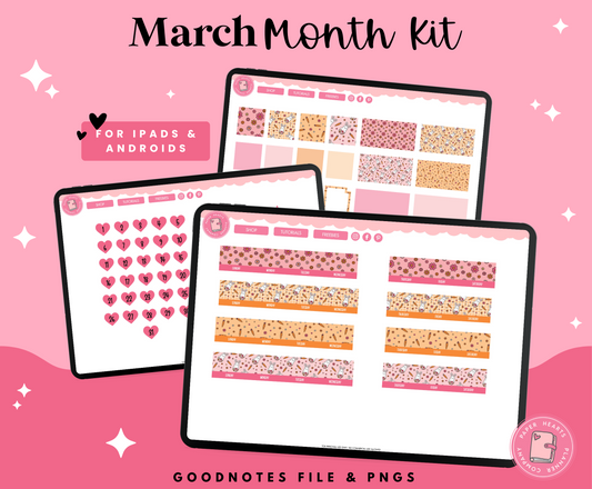 March Monthly Kit Stickers - Easter Carrots