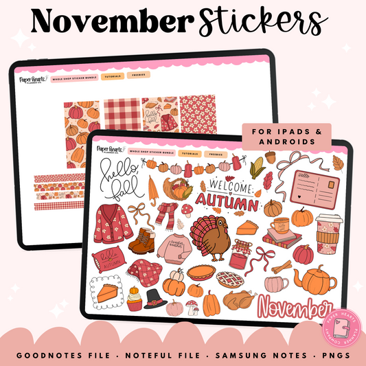 November Stickers 2025