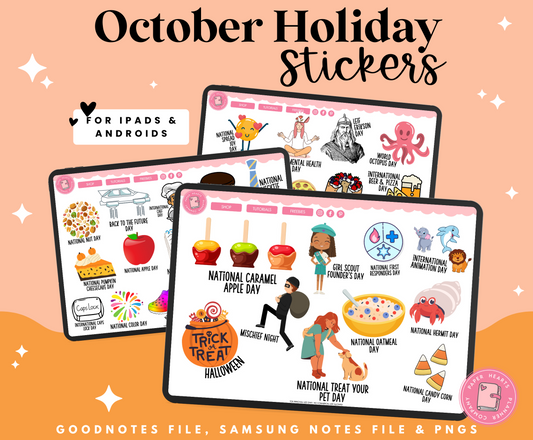 October Holidays Stickers