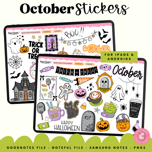 October Sweet Treats Stickers