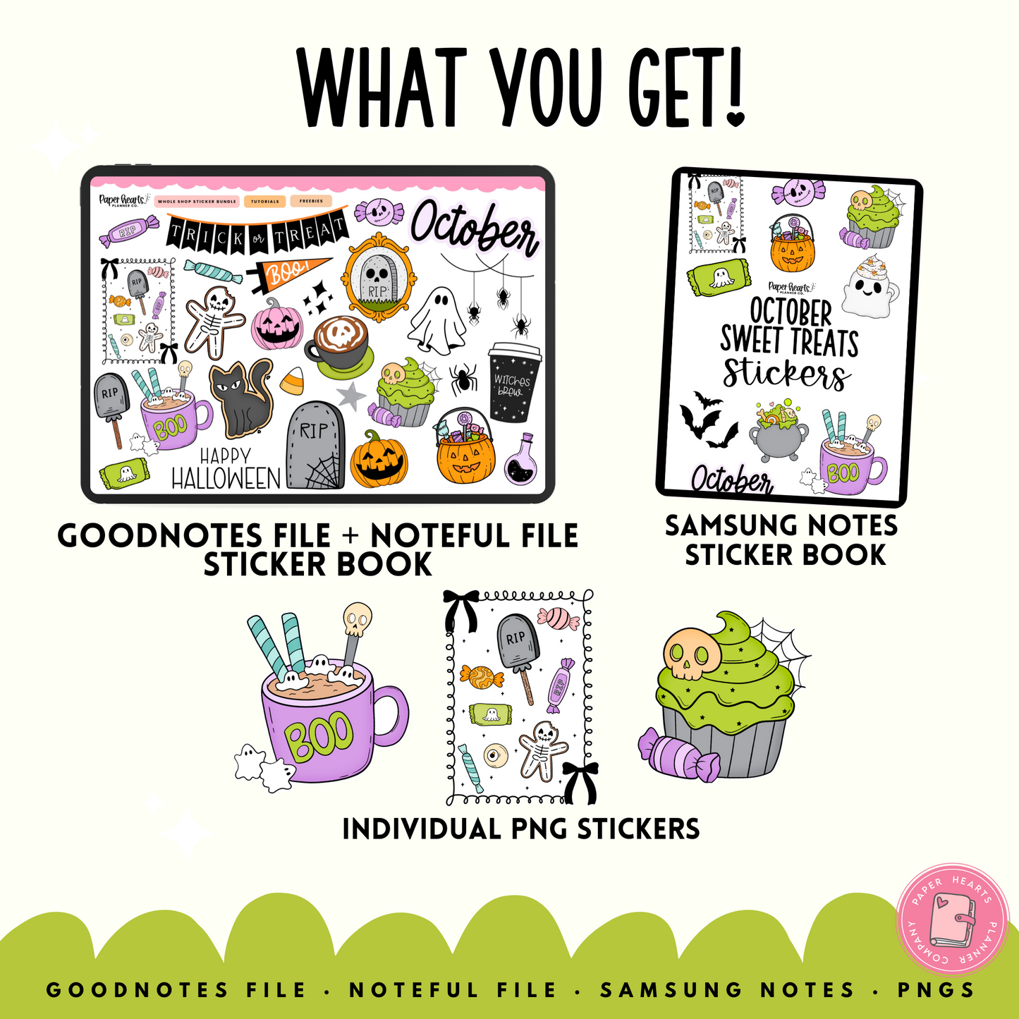 October Sweet Treats Stickers