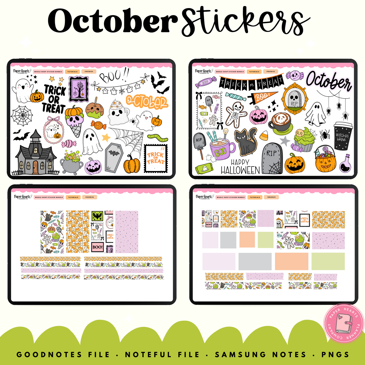 October Sweet Treats Stickers