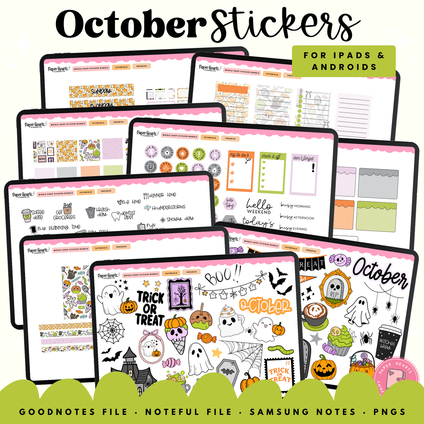 October Sweet Treats Stickers