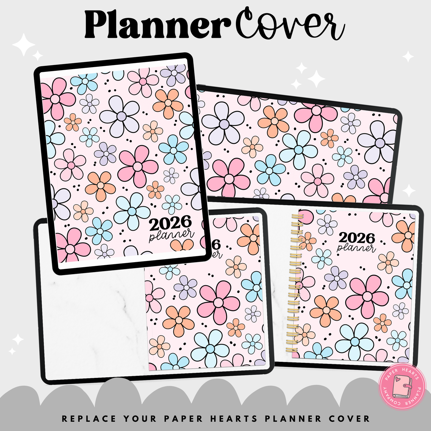 Pastel Flowers Covers