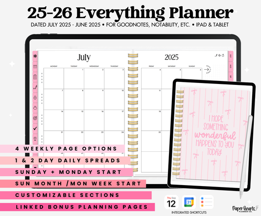 25-26 Midyear Pink Everything Planner