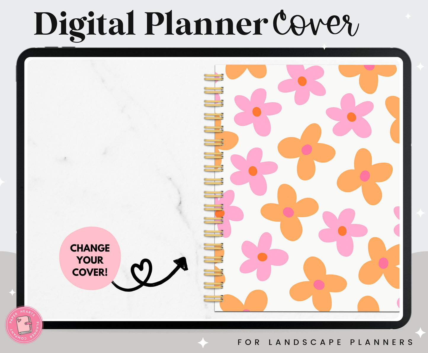 Pink & Orange Flowers Cover