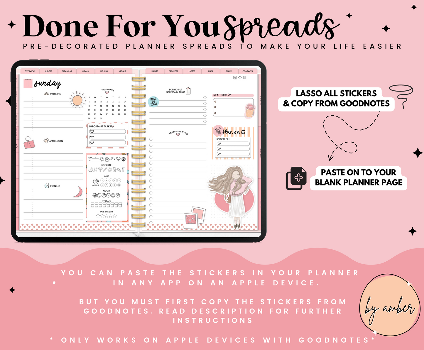 Planner Girl ADHD Planner Done For You Spread