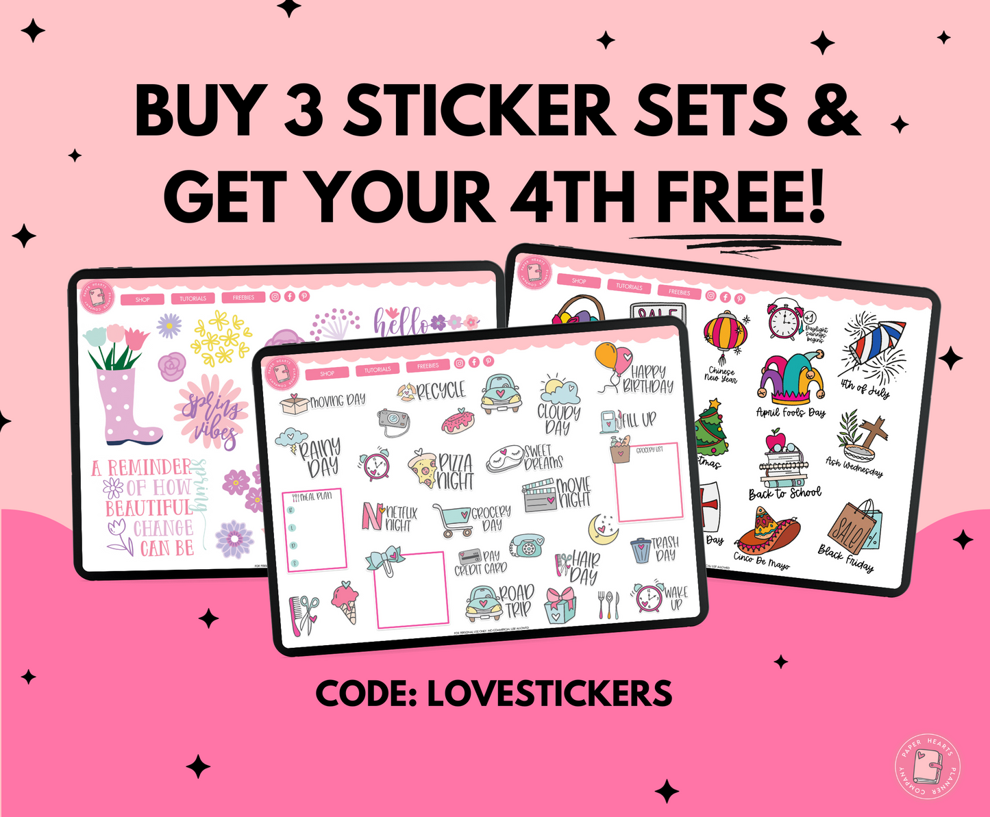 Planner Heading Stickers