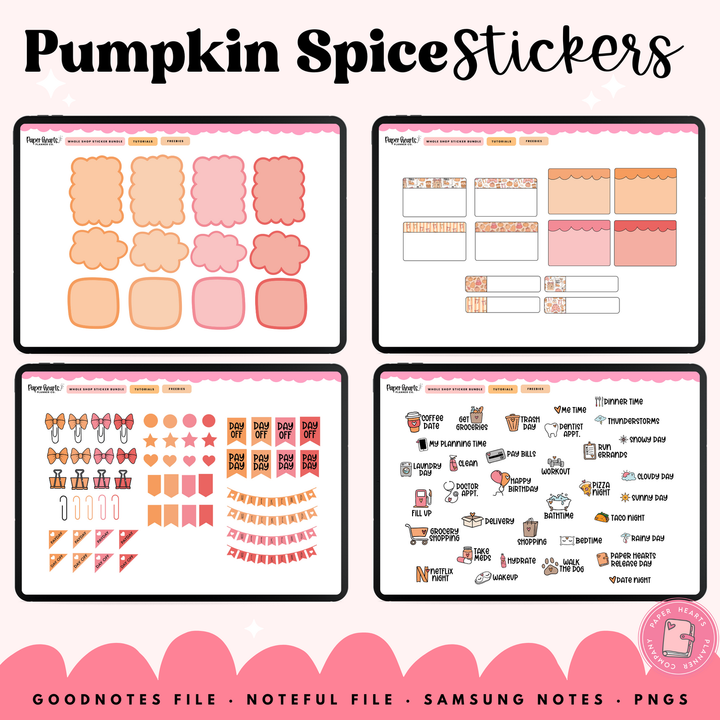 Pumpkin Spice Stickers