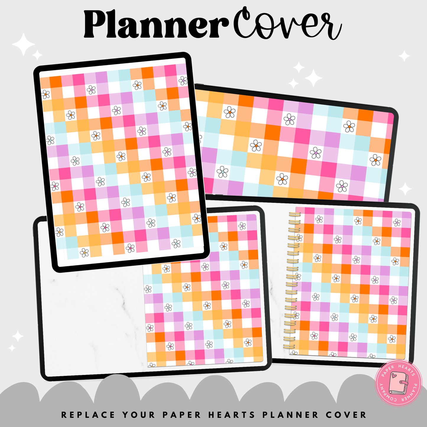 Rainbow Gingham Covers