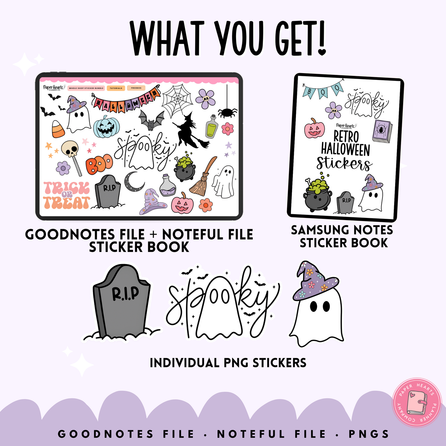 Retro Halloween Stickers
