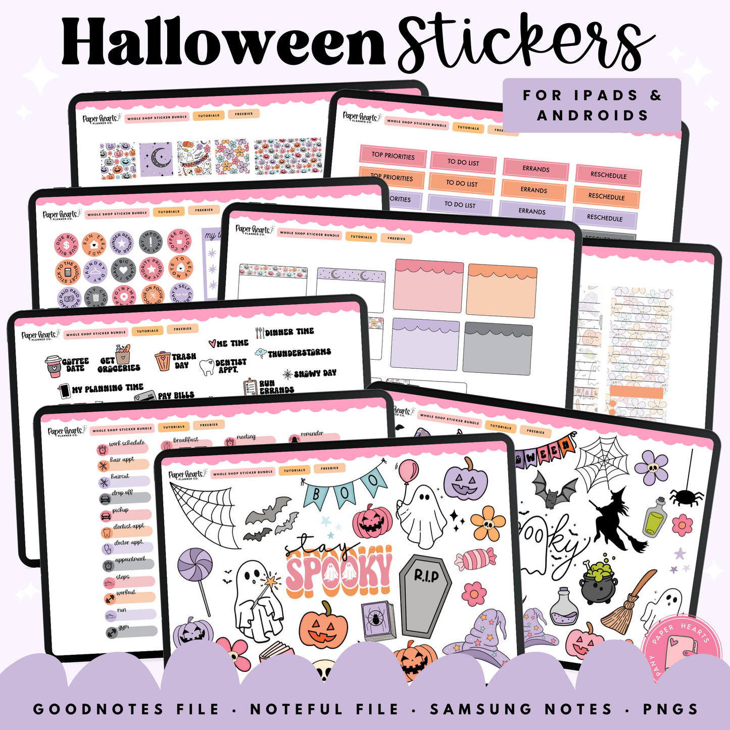 Retro Halloween Stickers