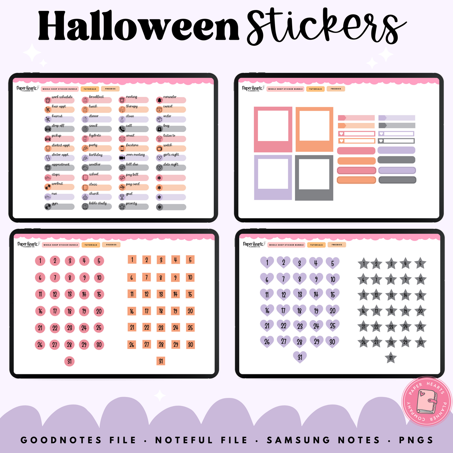 Retro Halloween Stickers