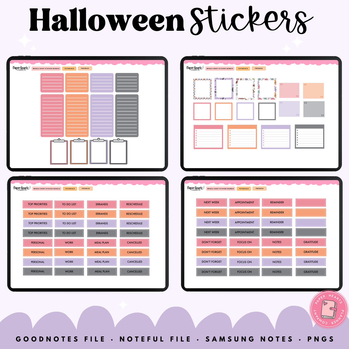 Retro Halloween Stickers