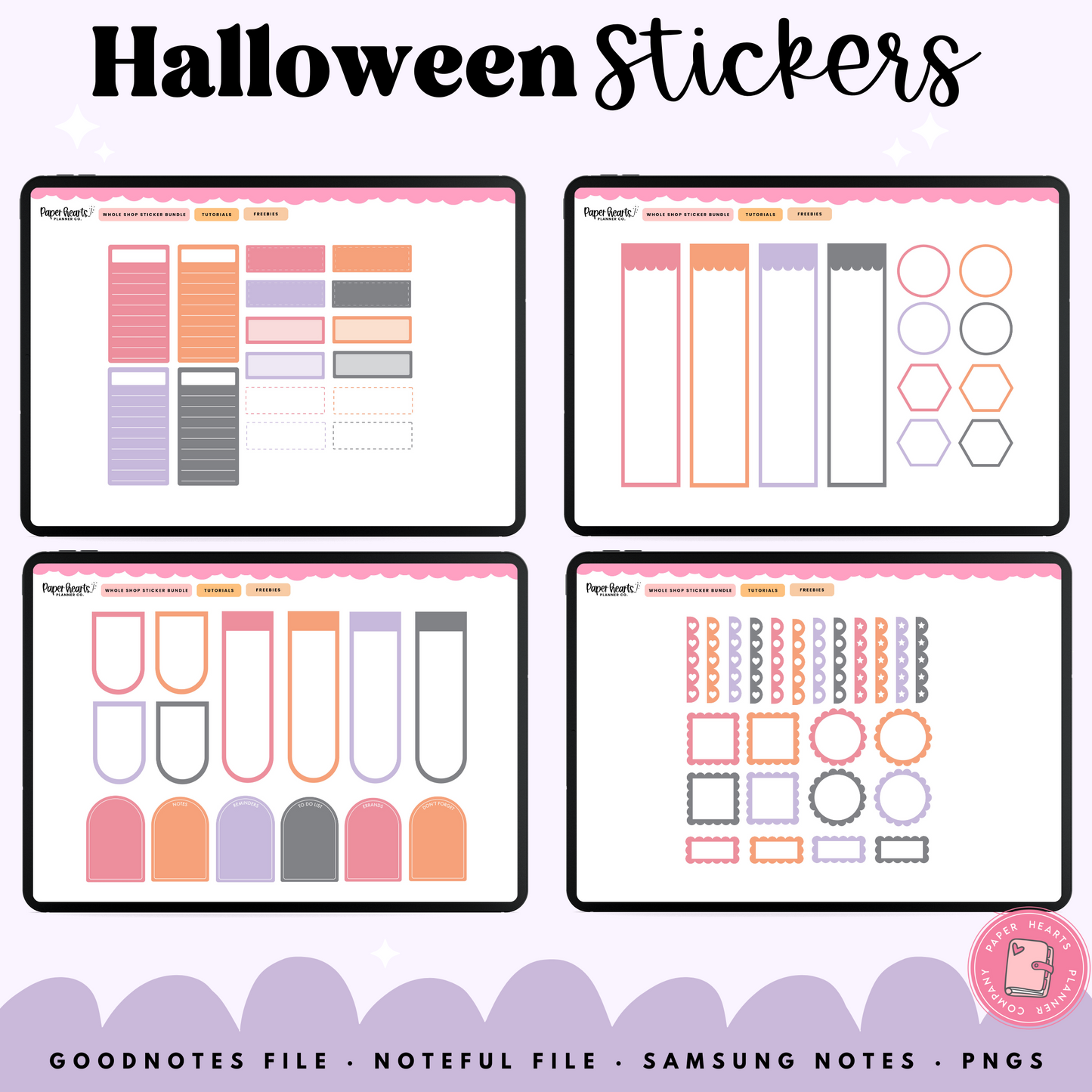 Retro Halloween Stickers