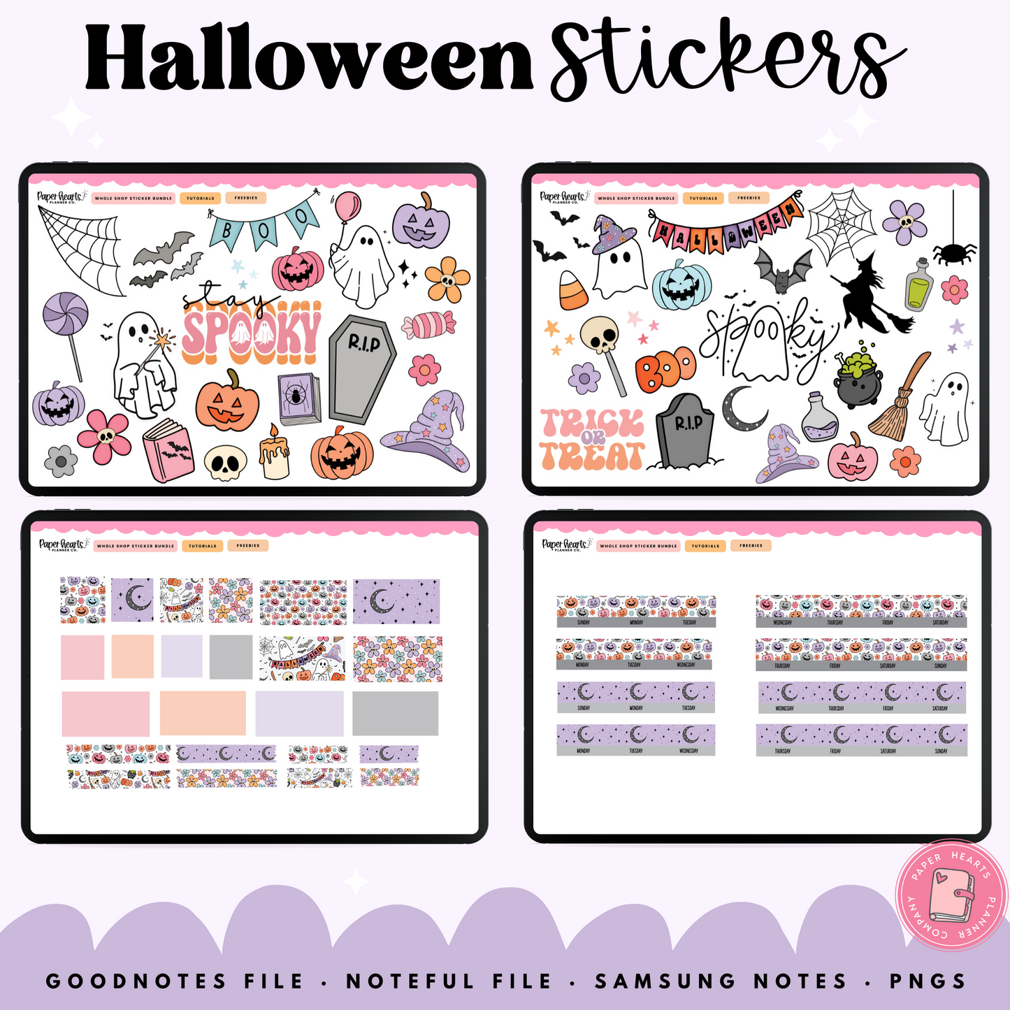 Retro Halloween Stickers