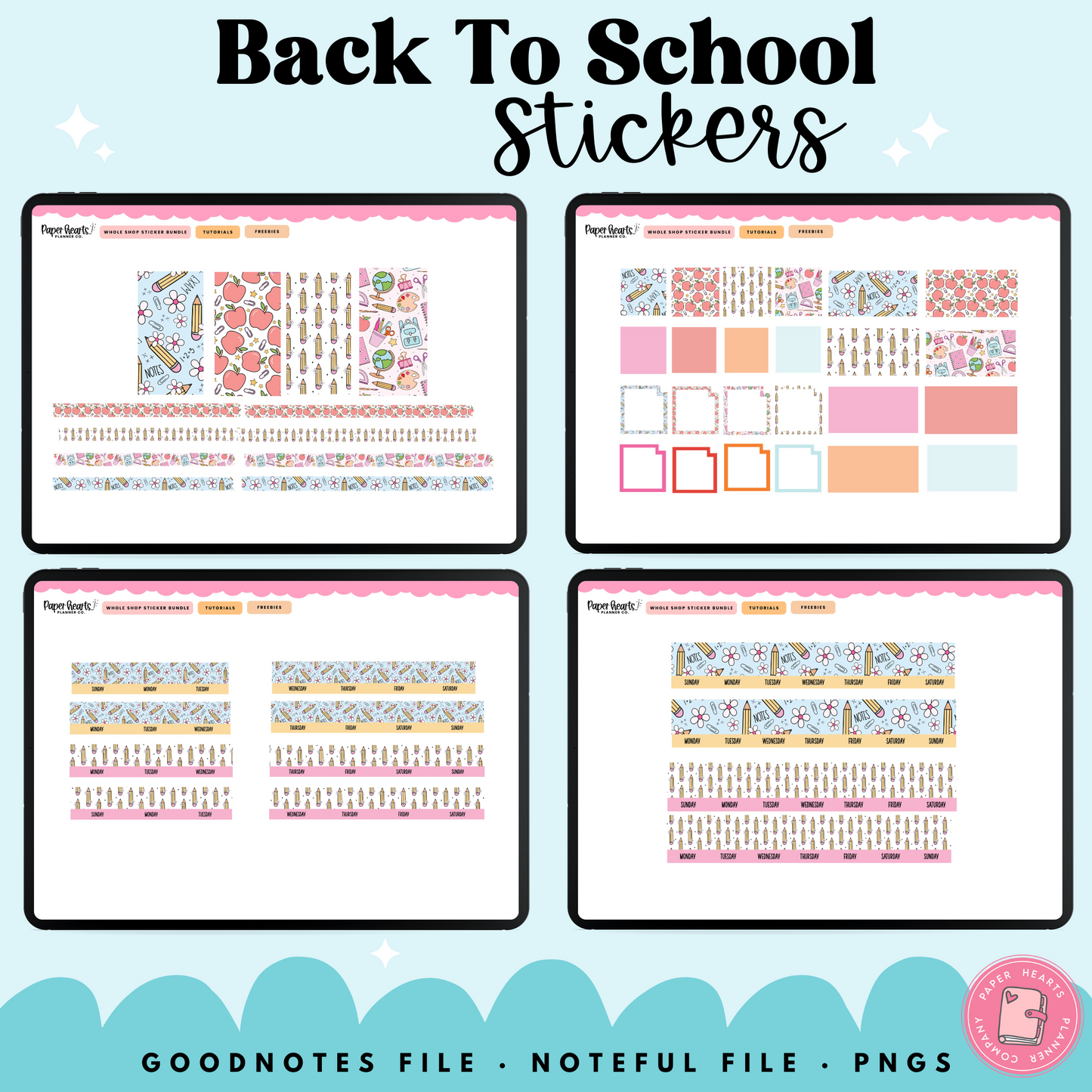 School Days Stickers