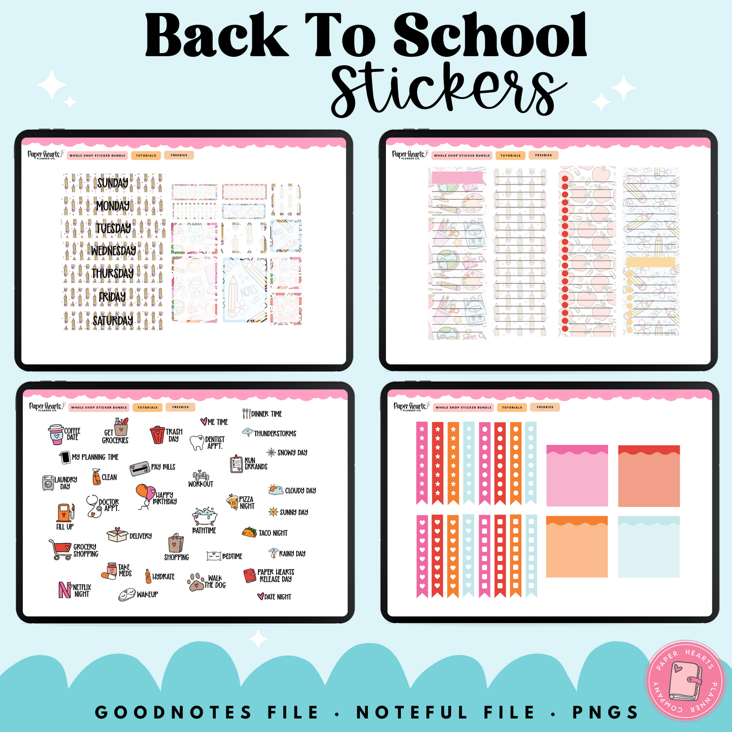 School Days Stickers