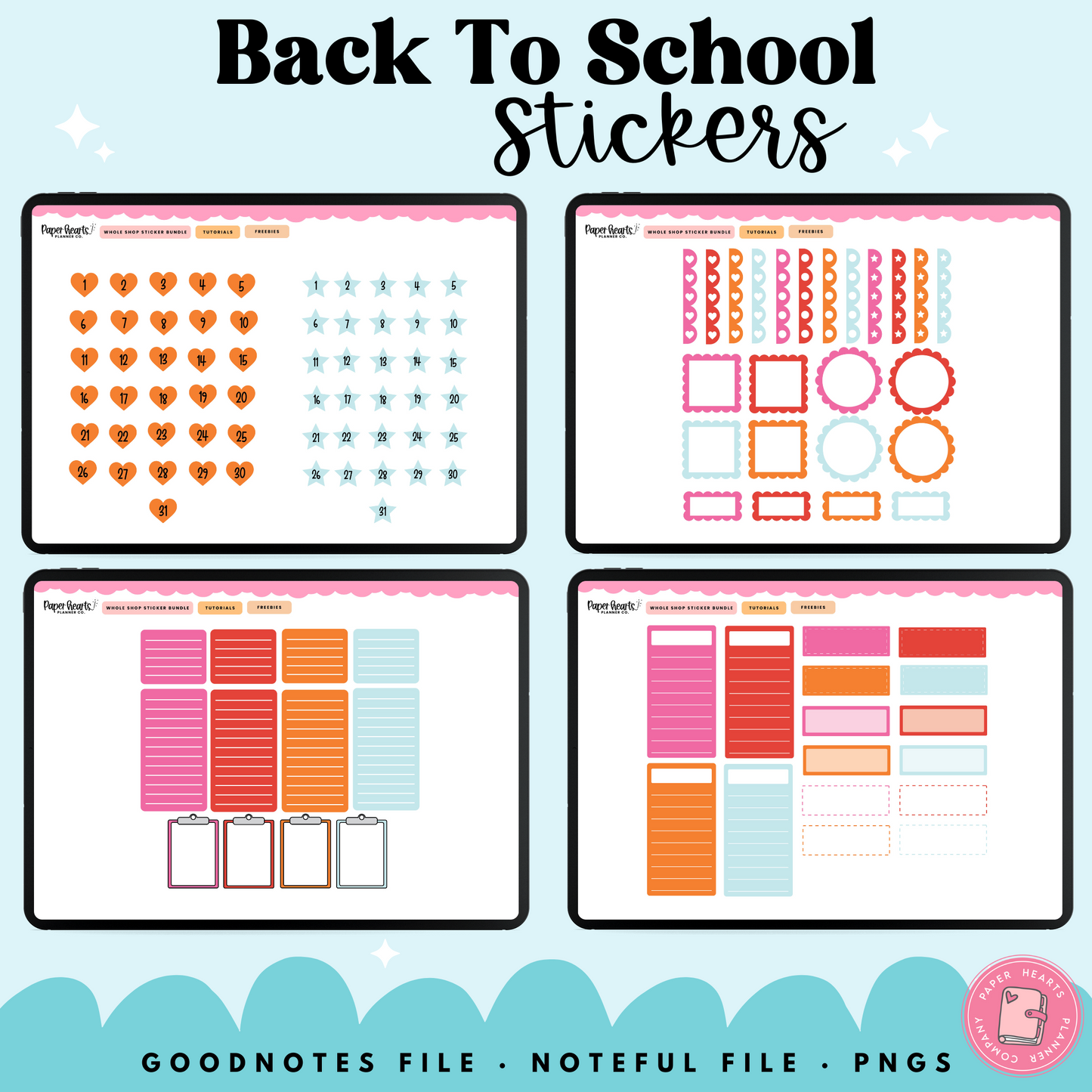 School Days Stickers