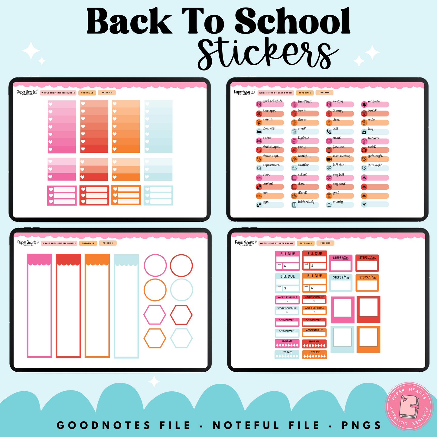 School Days Stickers