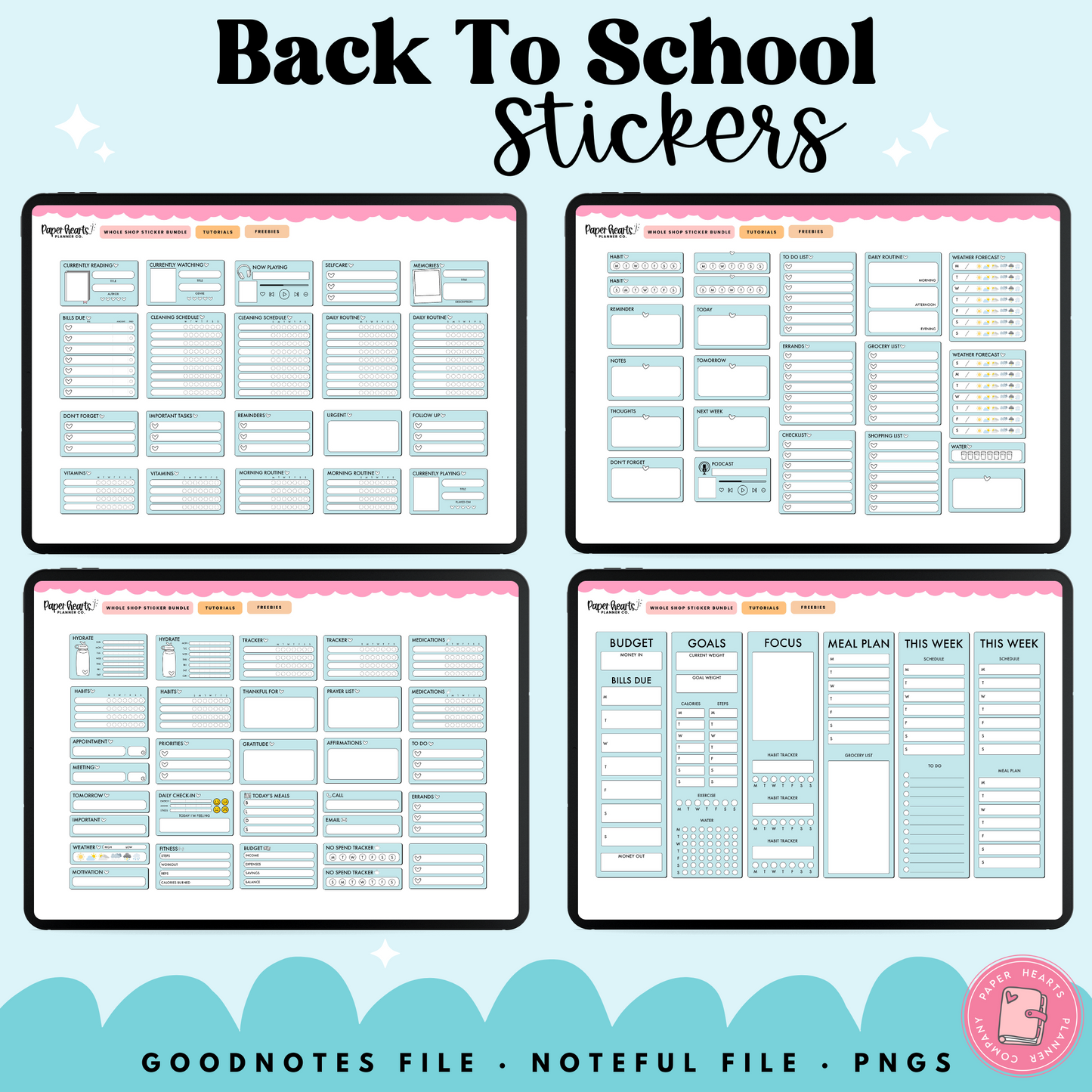School Days Stickers