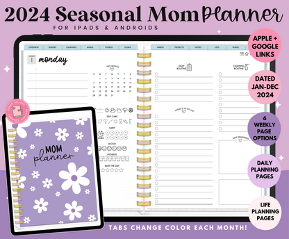 2024 Seasonal Mom Digital Planner