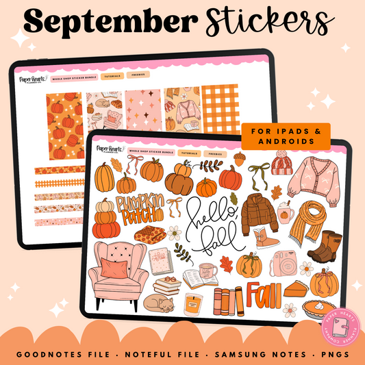 September Fall Stickers