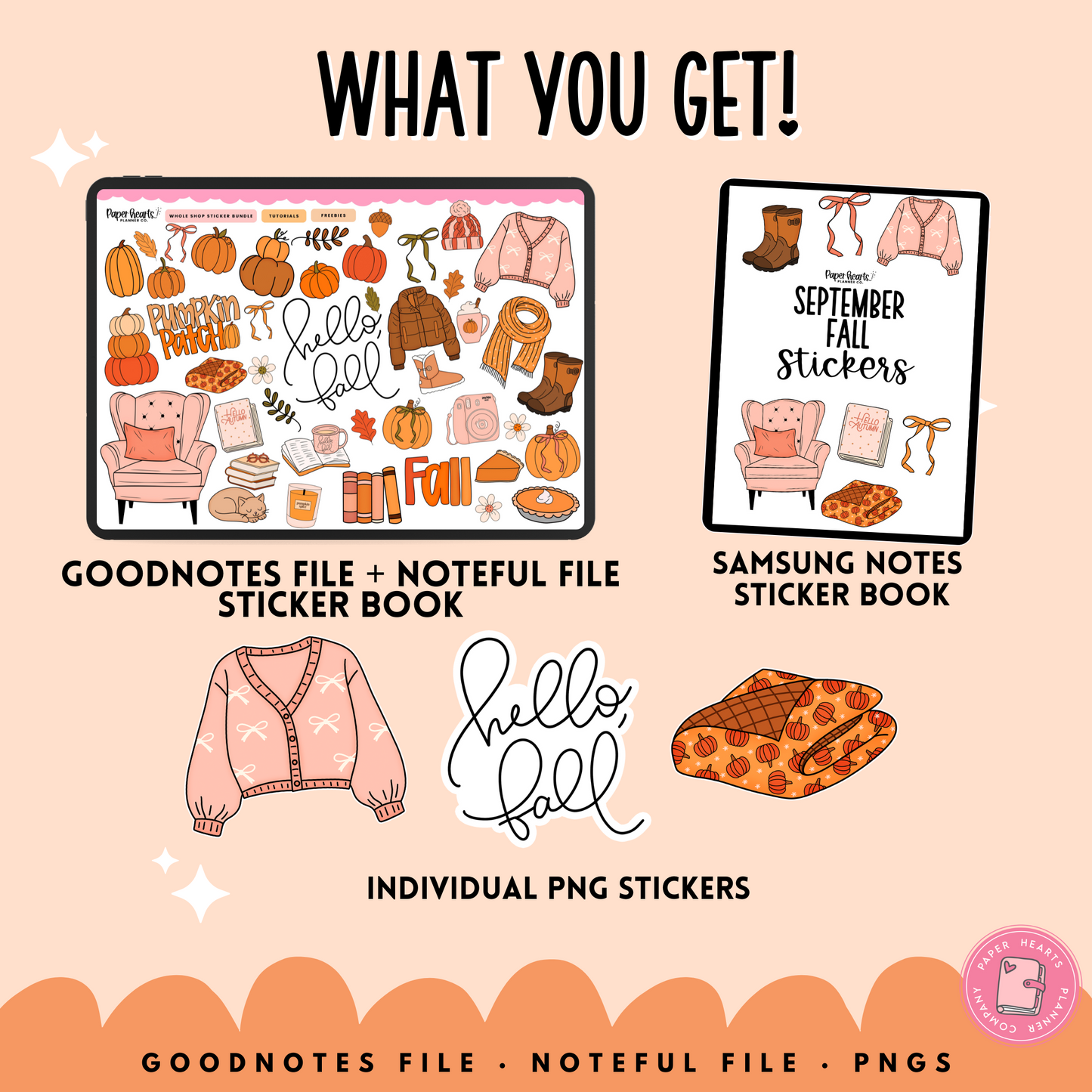 September Fall Stickers