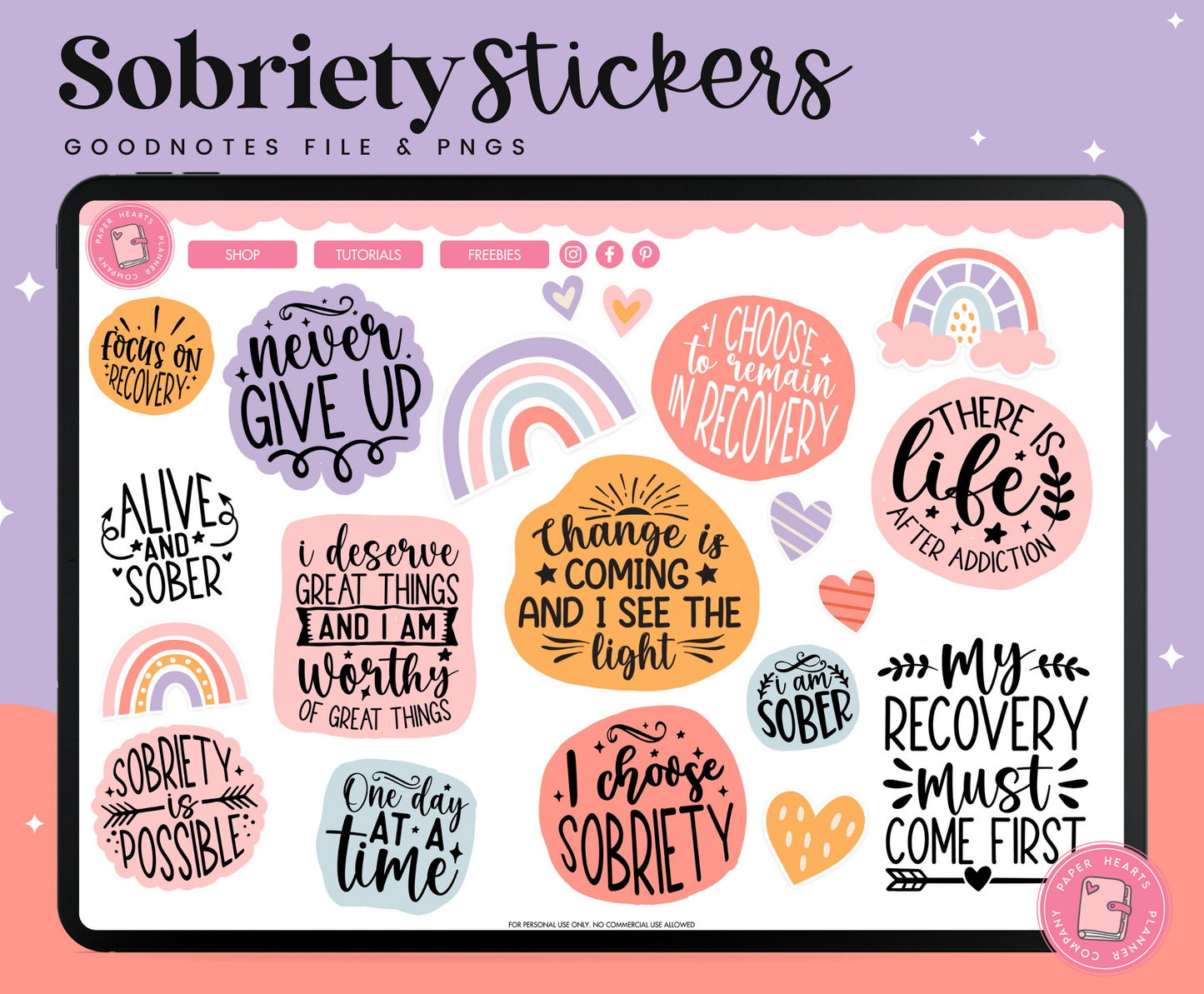 Sobriety Stickers