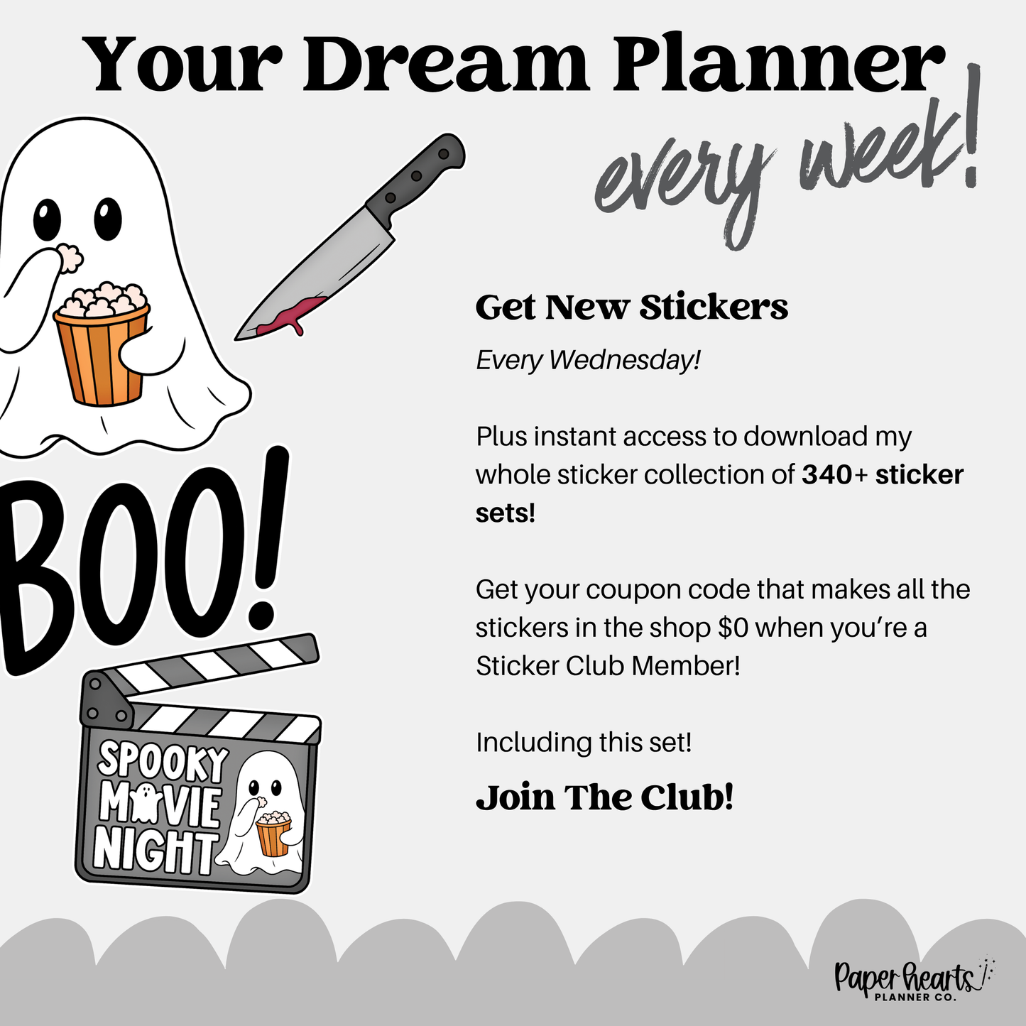 Spooky Movie Stickers