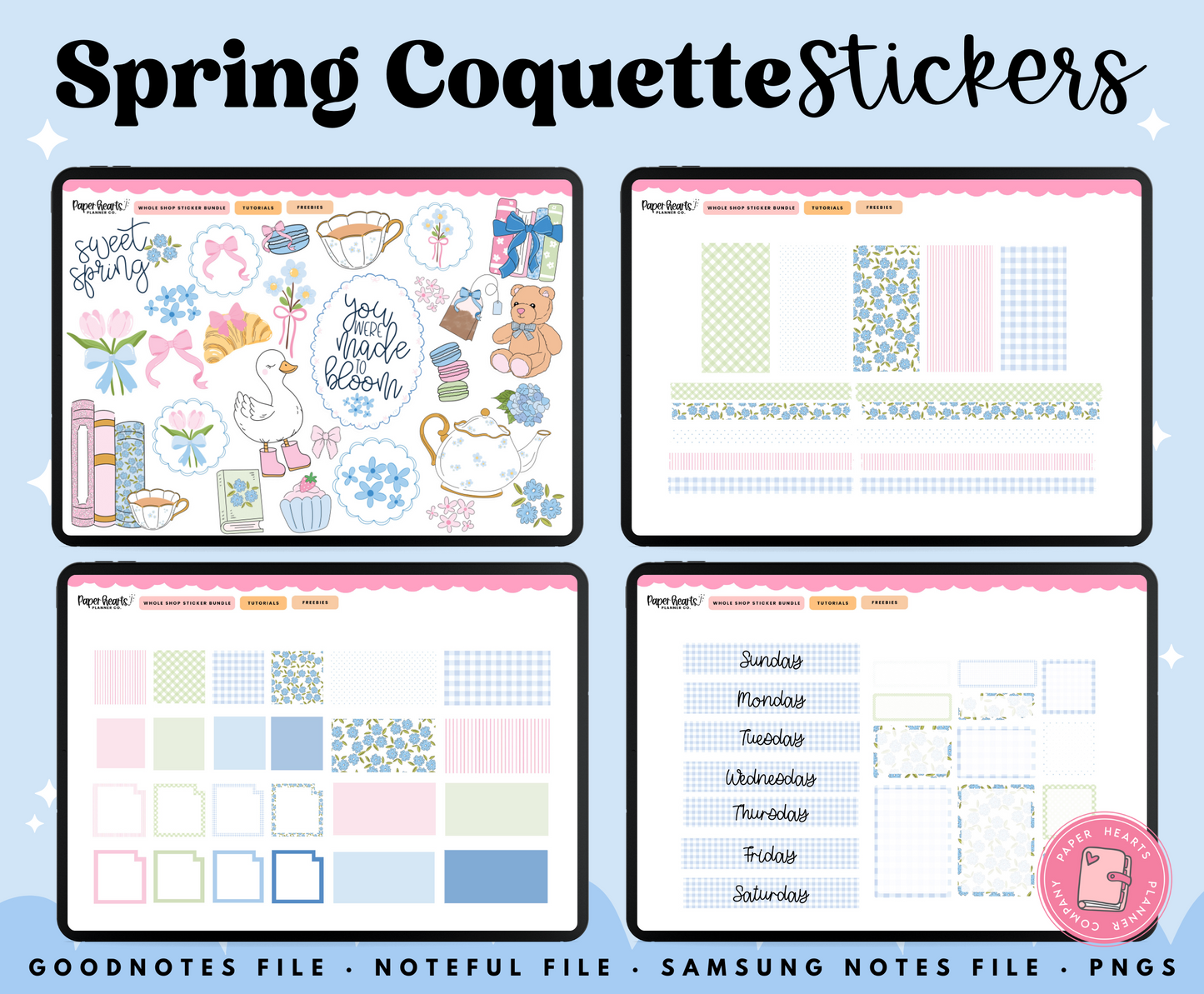 Spring Coquette Stickers