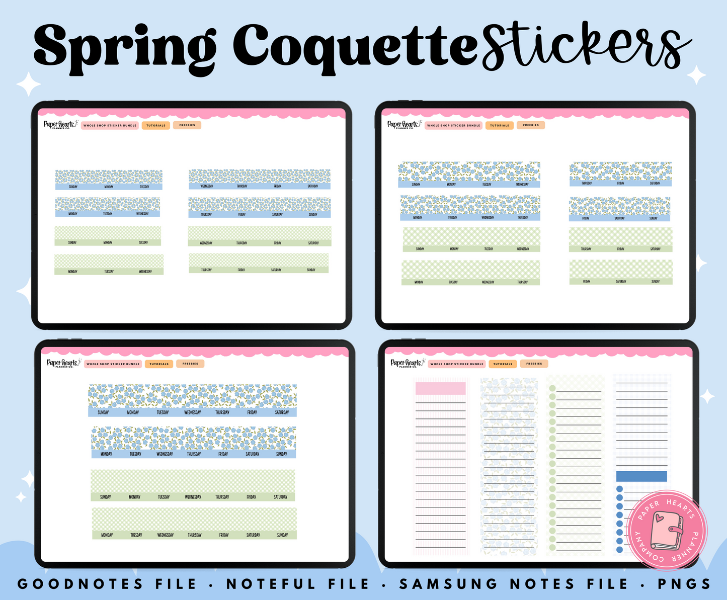 Spring Coquette Stickers