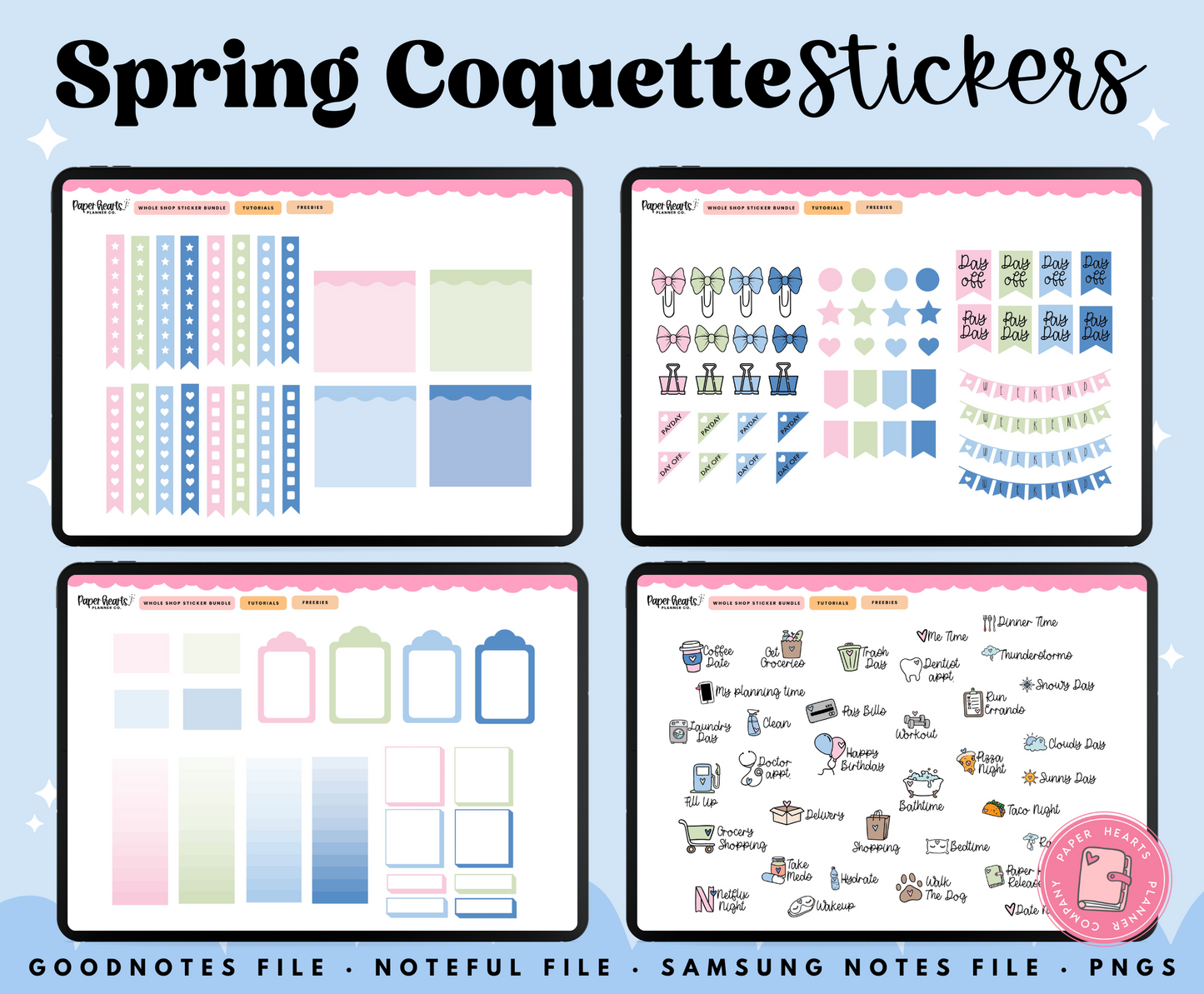 Spring Coquette Stickers