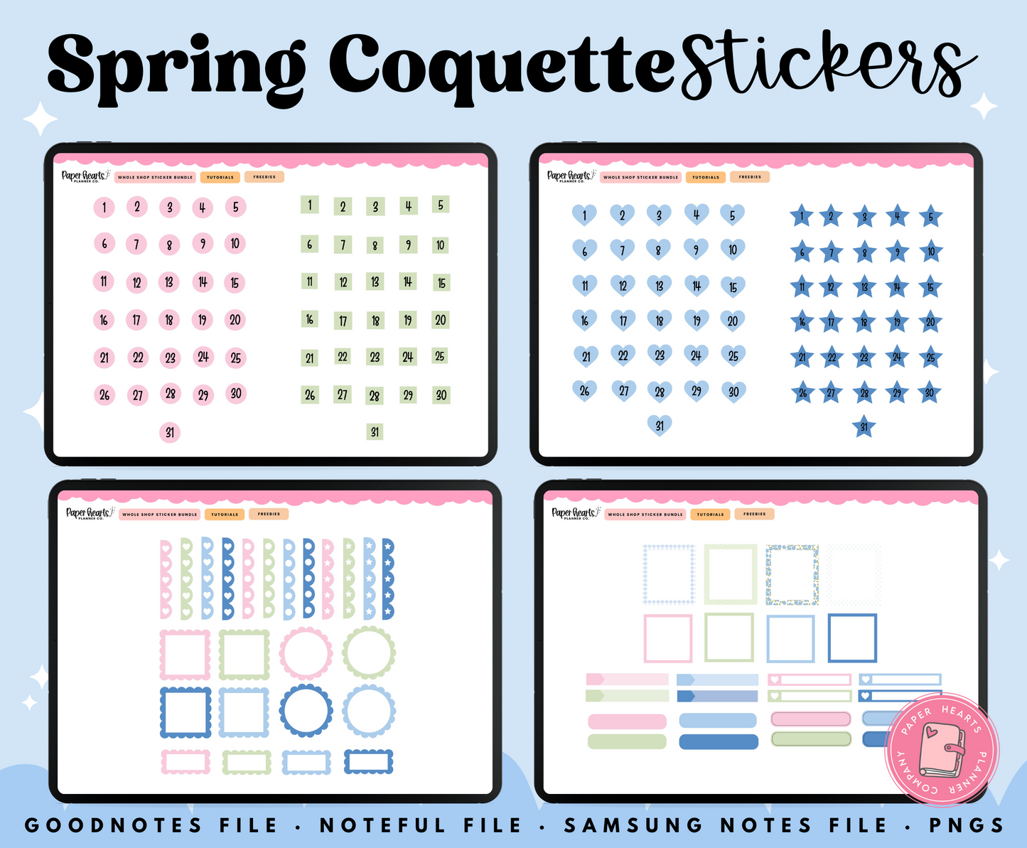 Spring Coquette Stickers