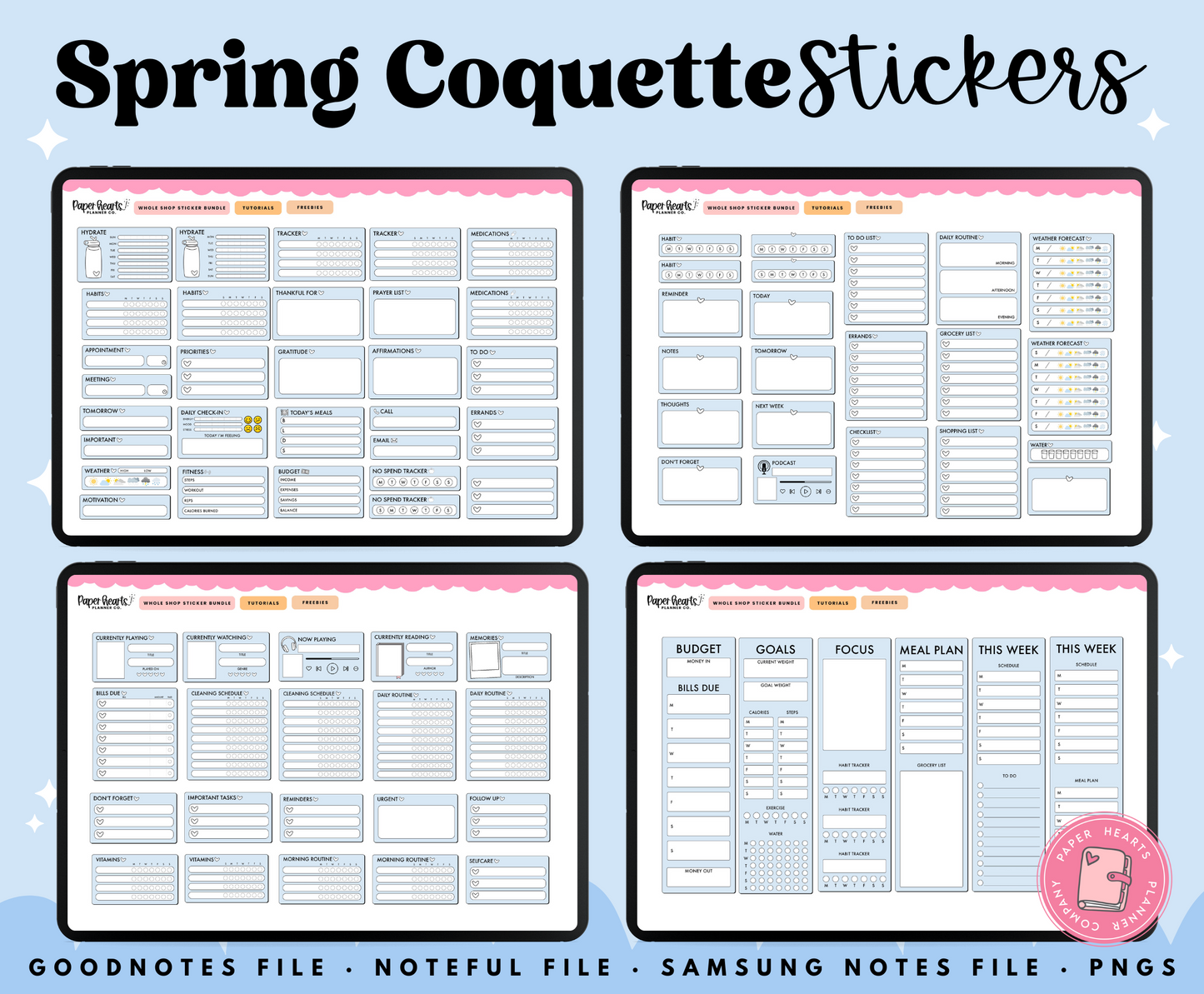 Spring Coquette Stickers