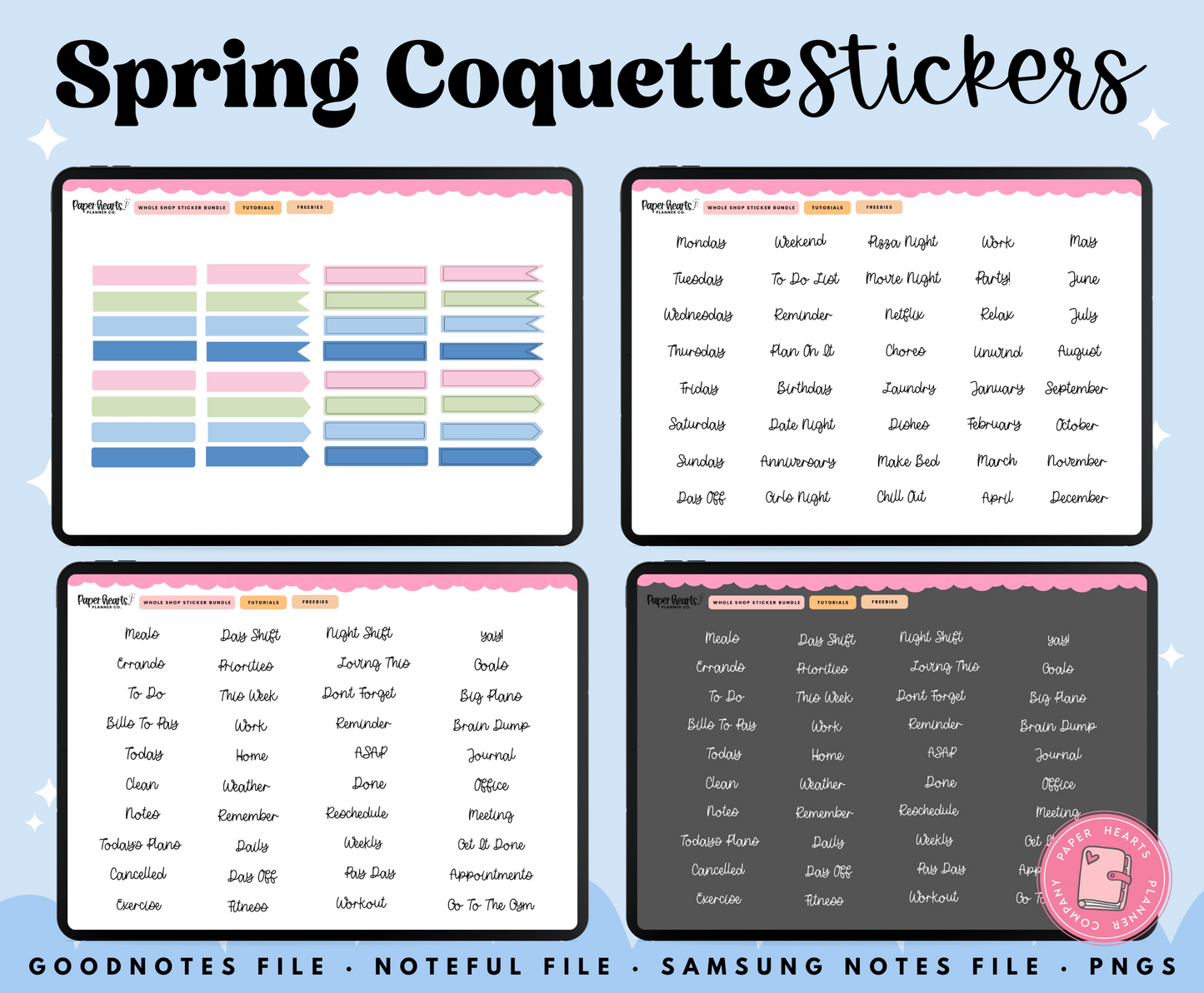 Spring Coquette Stickers