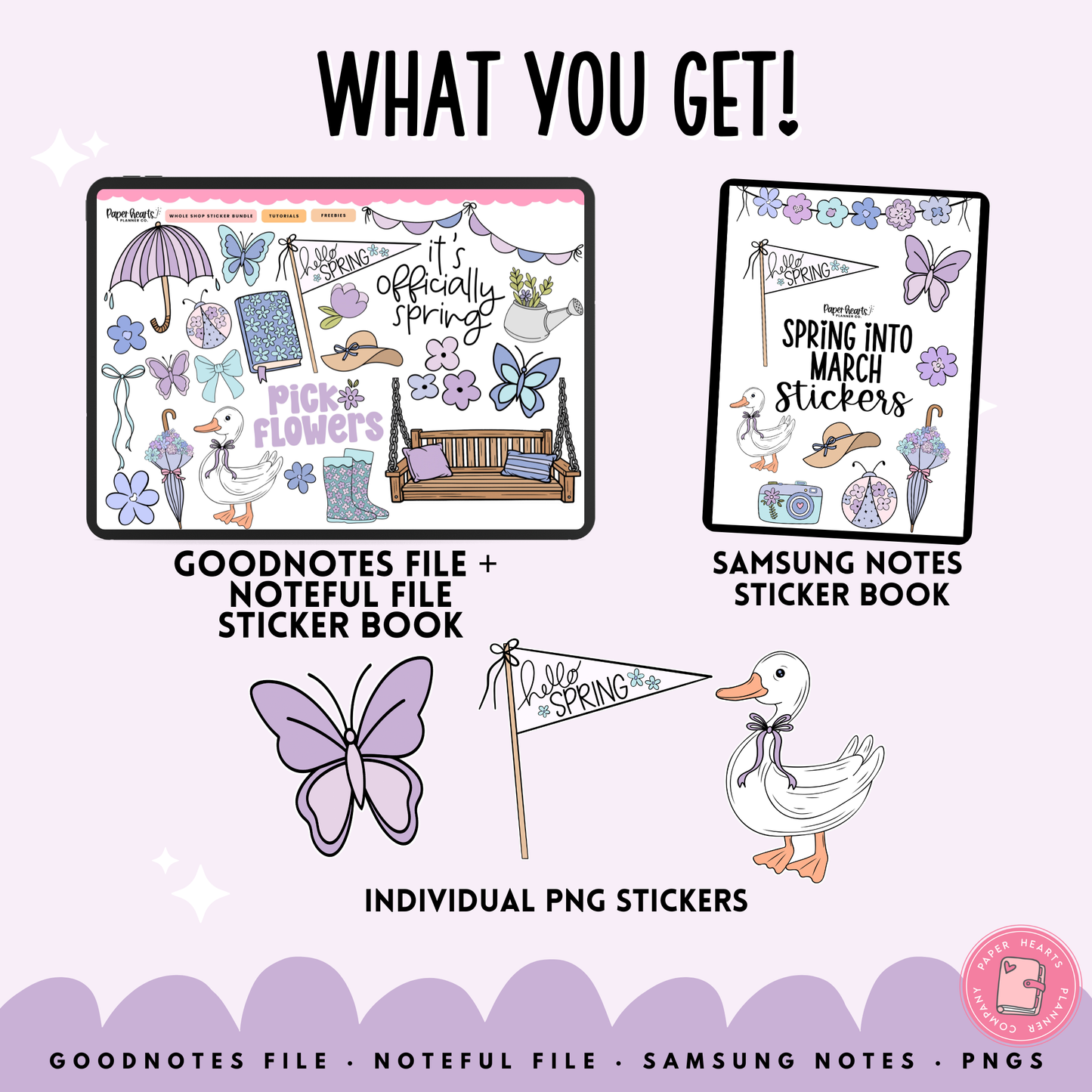 Spring Into March Stickers