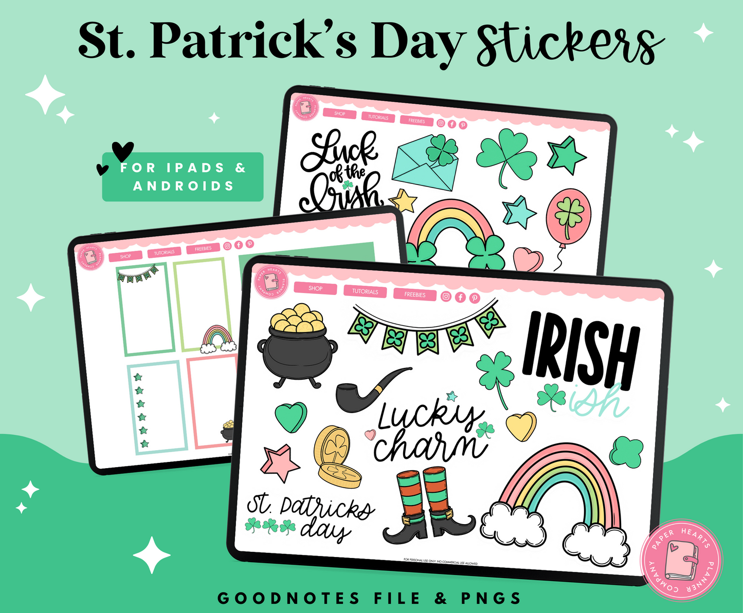 St. Patrick's Day Lucky Charm Stickers