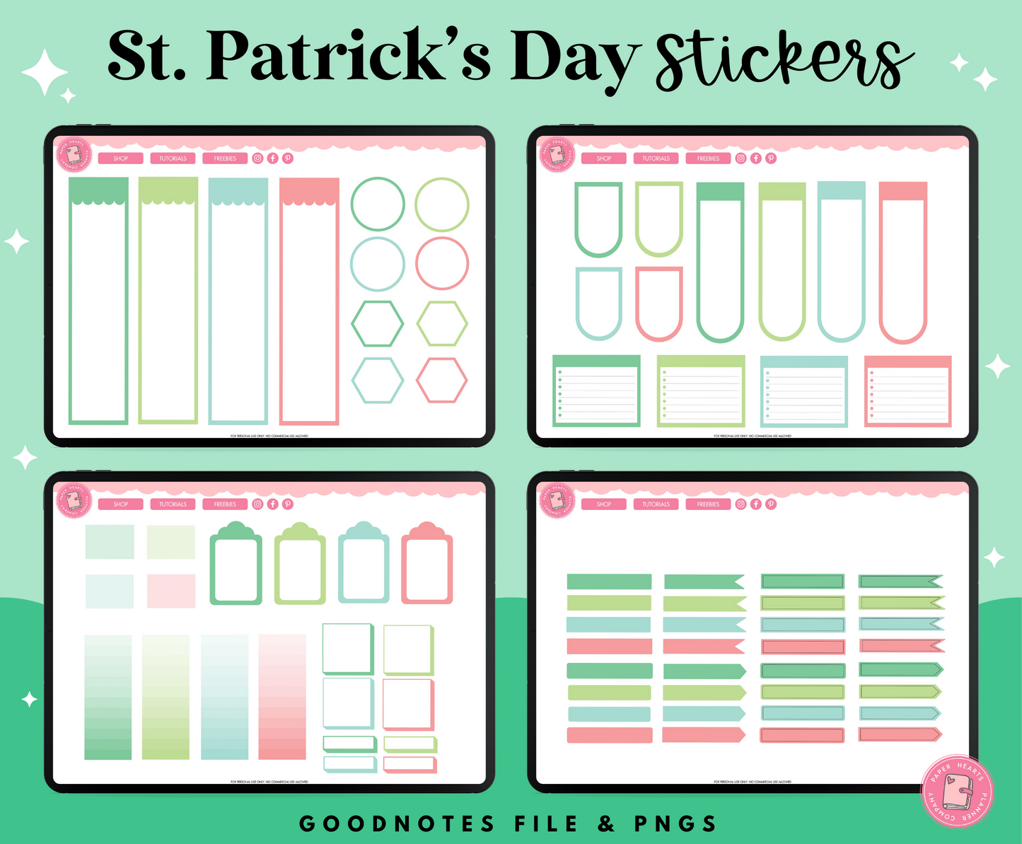 St. Patrick's Day Lucky Charm Stickers