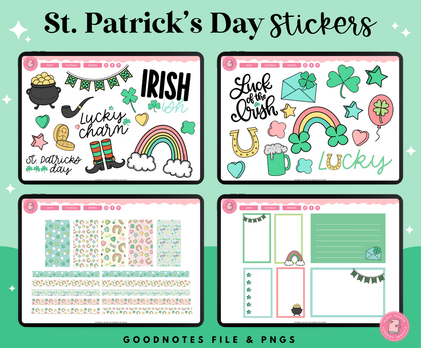 St. Patrick's Day Lucky Charm Stickers