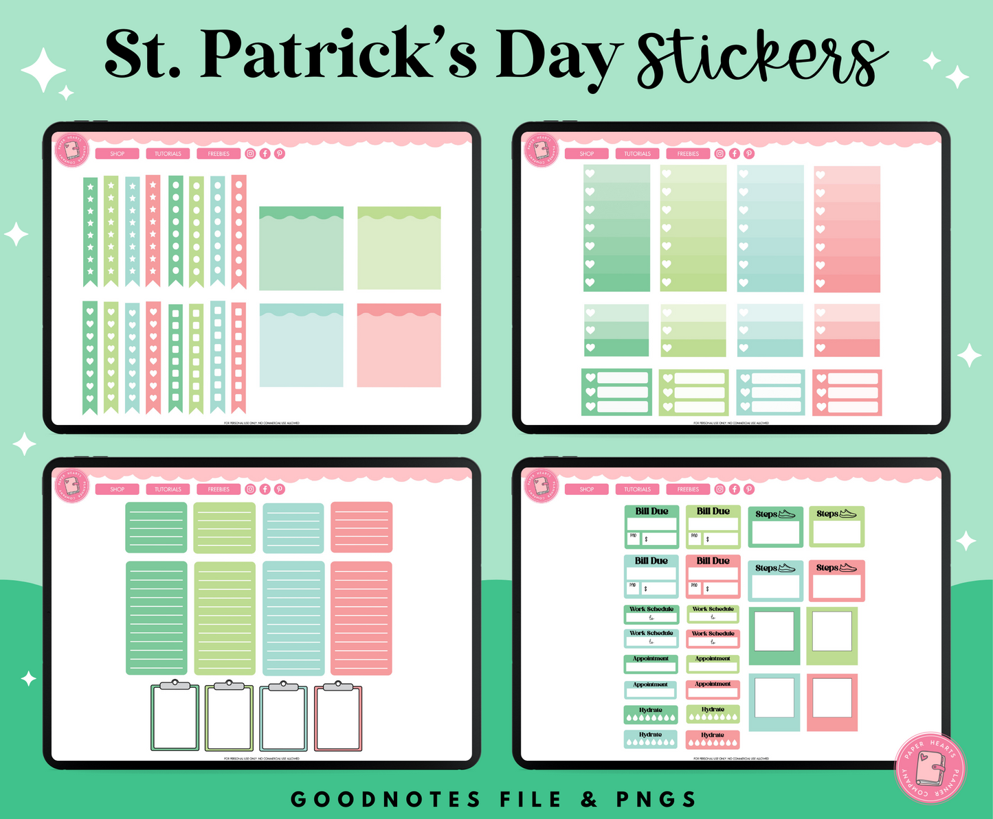 St. Patrick's Day Lucky Charm Stickers