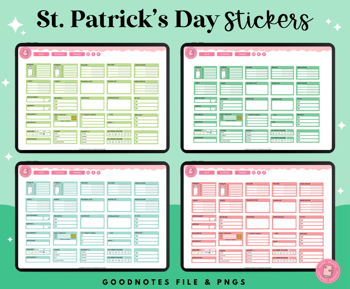 St. Patrick's Day Lucky Charm Stickers