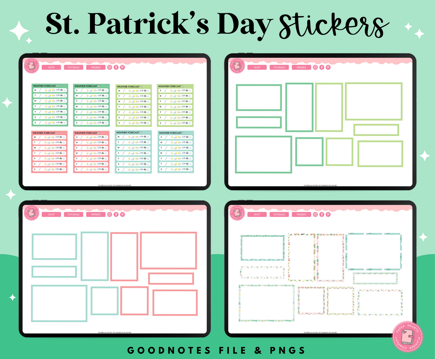 St. Patrick's Day Lucky Charm Stickers