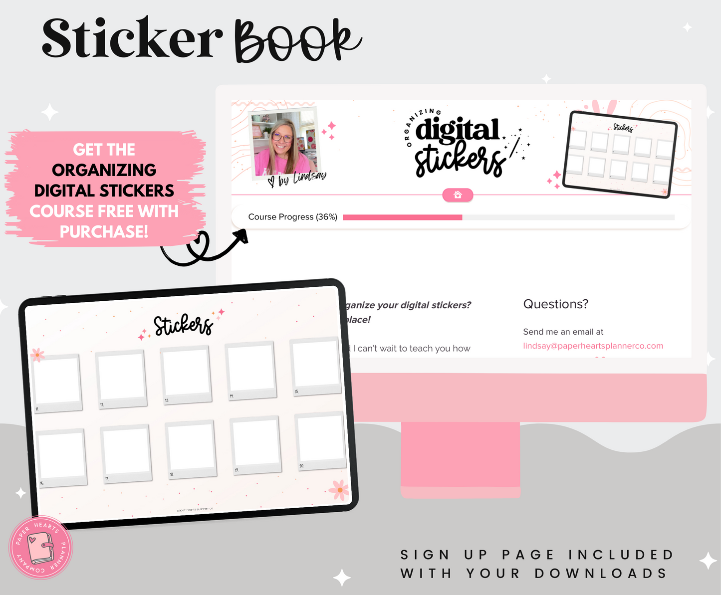 Sticker Book & Organizing Digital Stickers Course