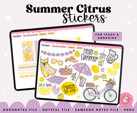 Summer Citrus Stickers