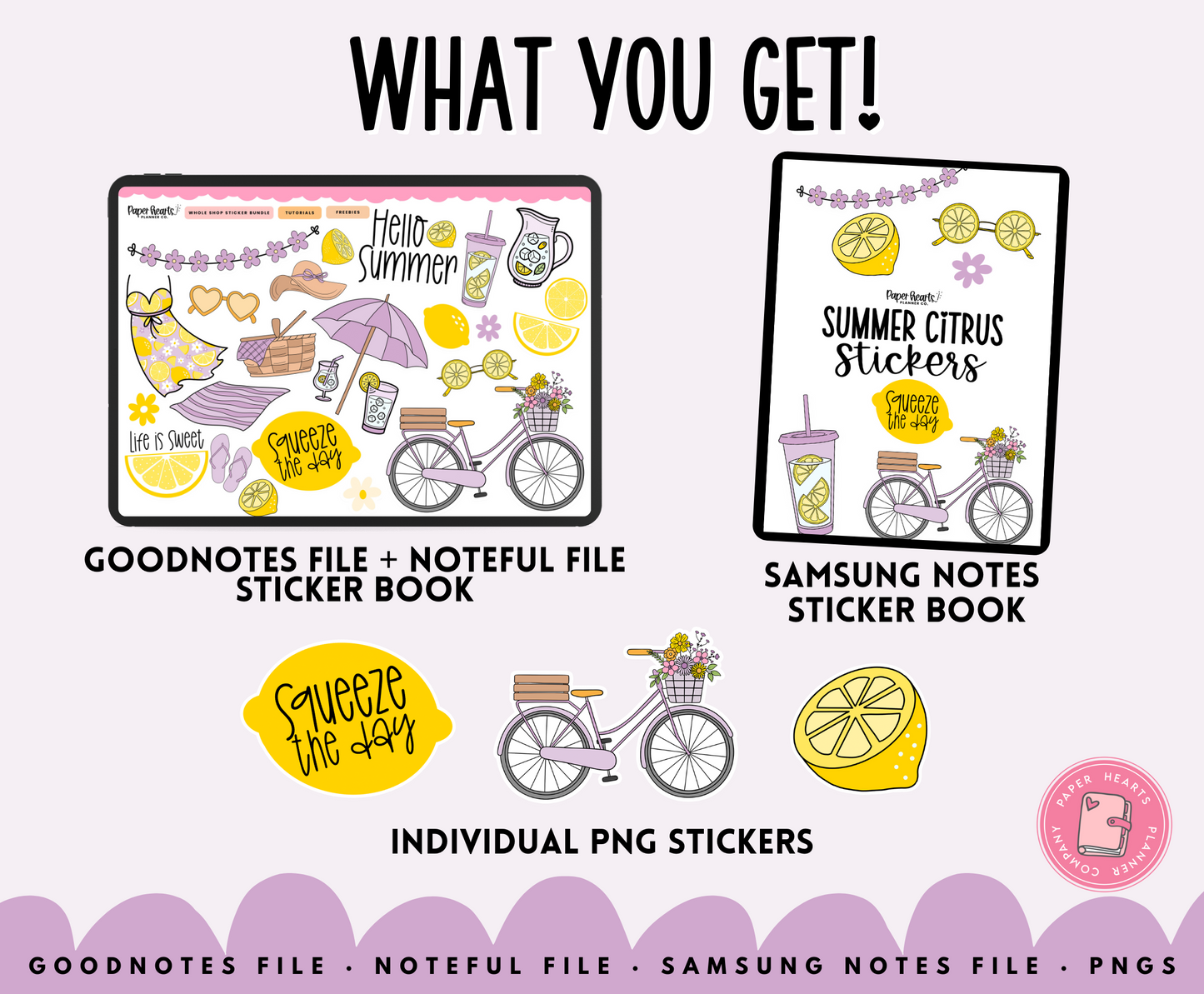 Summer Citrus Stickers