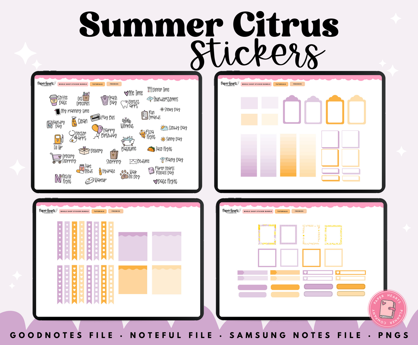 Summer Citrus Stickers