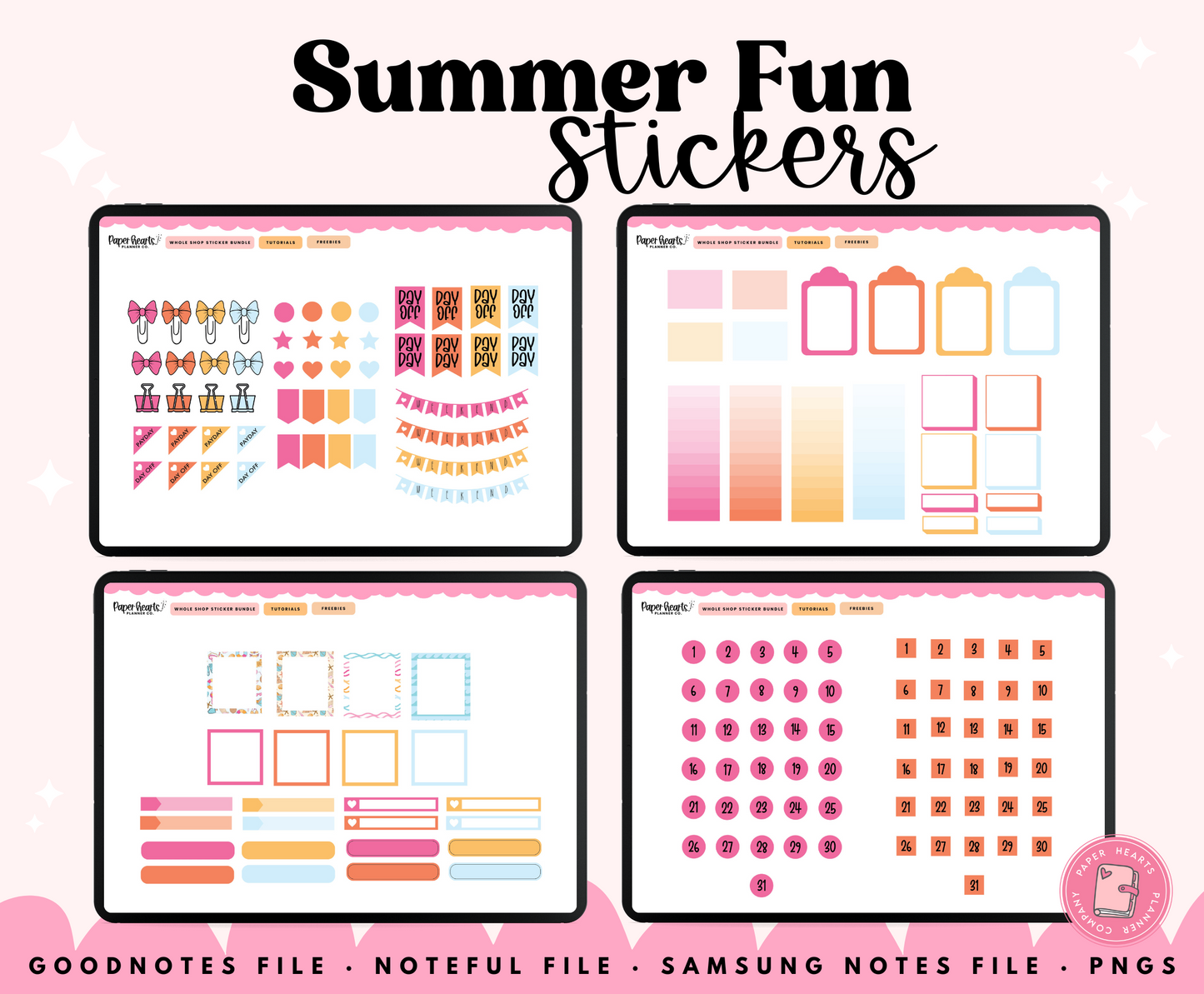Summer Fun Stickers